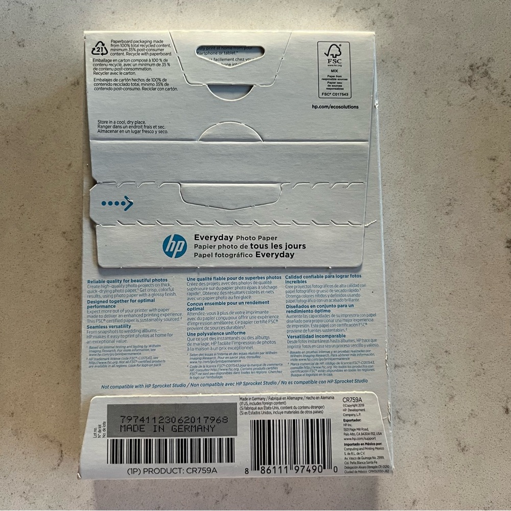 HP Inkjet Photo Paper. NWT. - Picture 3 of 3